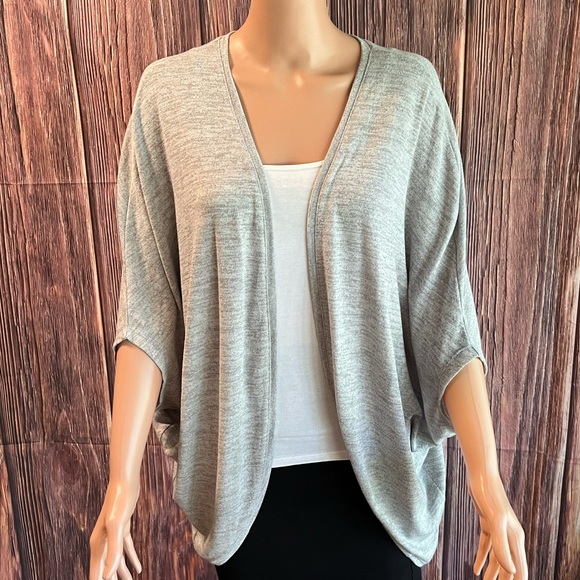 Old Navy size large NWOT light gray boho slouchy cardigan - Picture 13 of 16